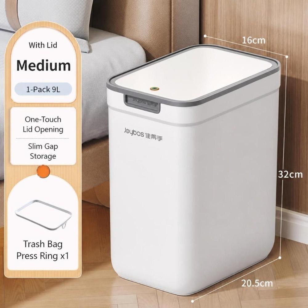 Odor-Sealing Waterproof Garbage Bin with Lid Living Room Dustbin Bathroom Trash Can  Home Use