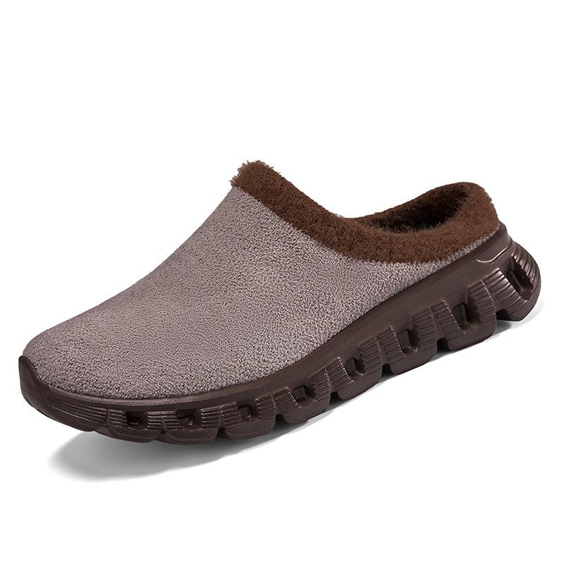 

Winter large size men s and women s warm cotton shoes men s casual shoes piled and thickened home outdoor half drag 48