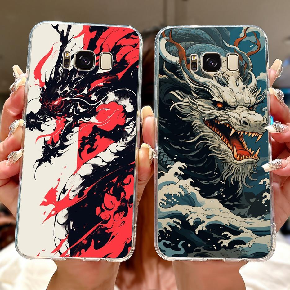 For Samsung Galaxy S8 Plus Case SM-G955F Luxury Flowers Painted Cover Soft Slim Phone Case For Samsung S8 S8+ GalaxyS8 Plus Bags