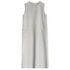 LUXI Commuter Sleeveless Vest Dress - Women's Loose Fit with Round Neck and Drape Straight Skirt, Style 3622.