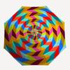 1pc Spiral Kaleidoscope Automatic Open/close Folding Umbrella, Compact Portable Travel Umbrella, Durable Construction yy251230108