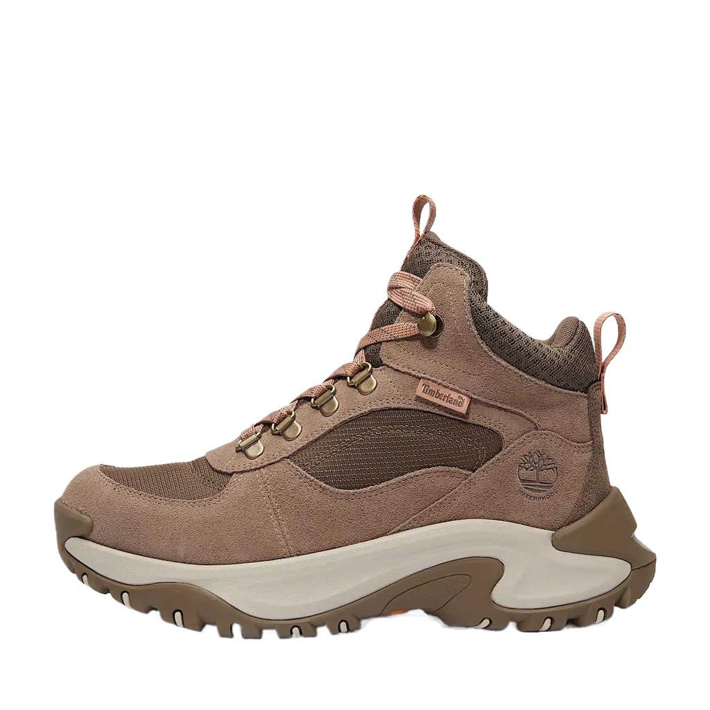 Timberland Maddsen Fabric Leather Peak Comfortable Classic Simple Retro Durable Waterproof High-Top Hiking Shoes Women Hiking Shoes Brown TB0A41Q8ET5