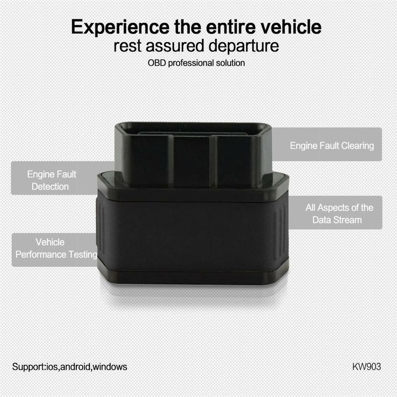 ODB2 OBDII Bluetooth Car Diagnostic Scanner Code Reader Tool For Android