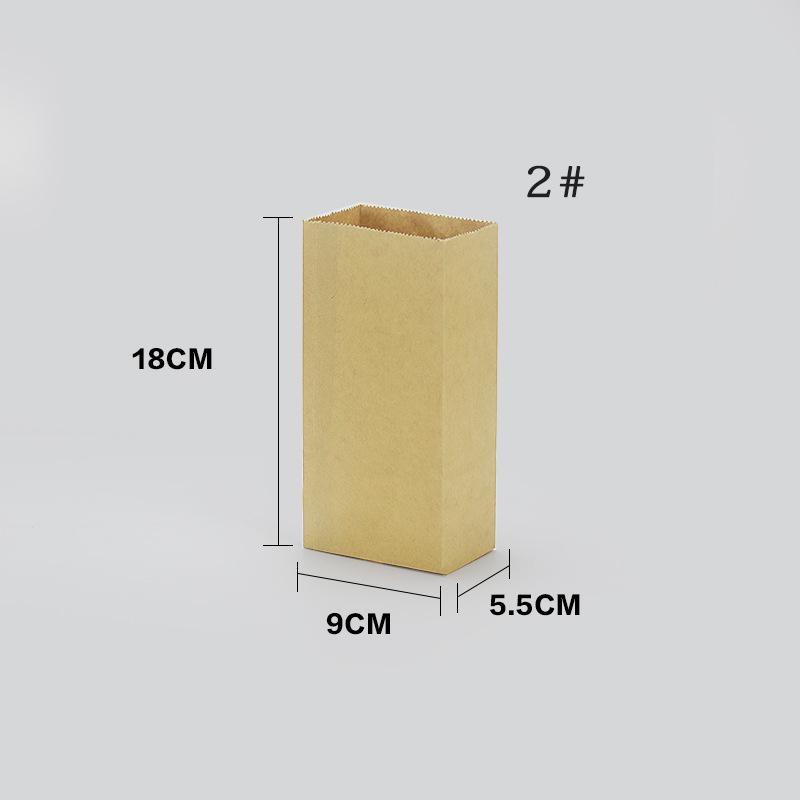 Biodegradable Kraft Paper Gift & Storage Bag – Thickened Food & Takeaway Packaging
