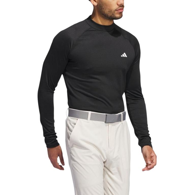 Adidas Cold.Rdy Mock Neck Pullover Simple Comfortable Long Sleeve T-Shirt Men Tops Black IW1388