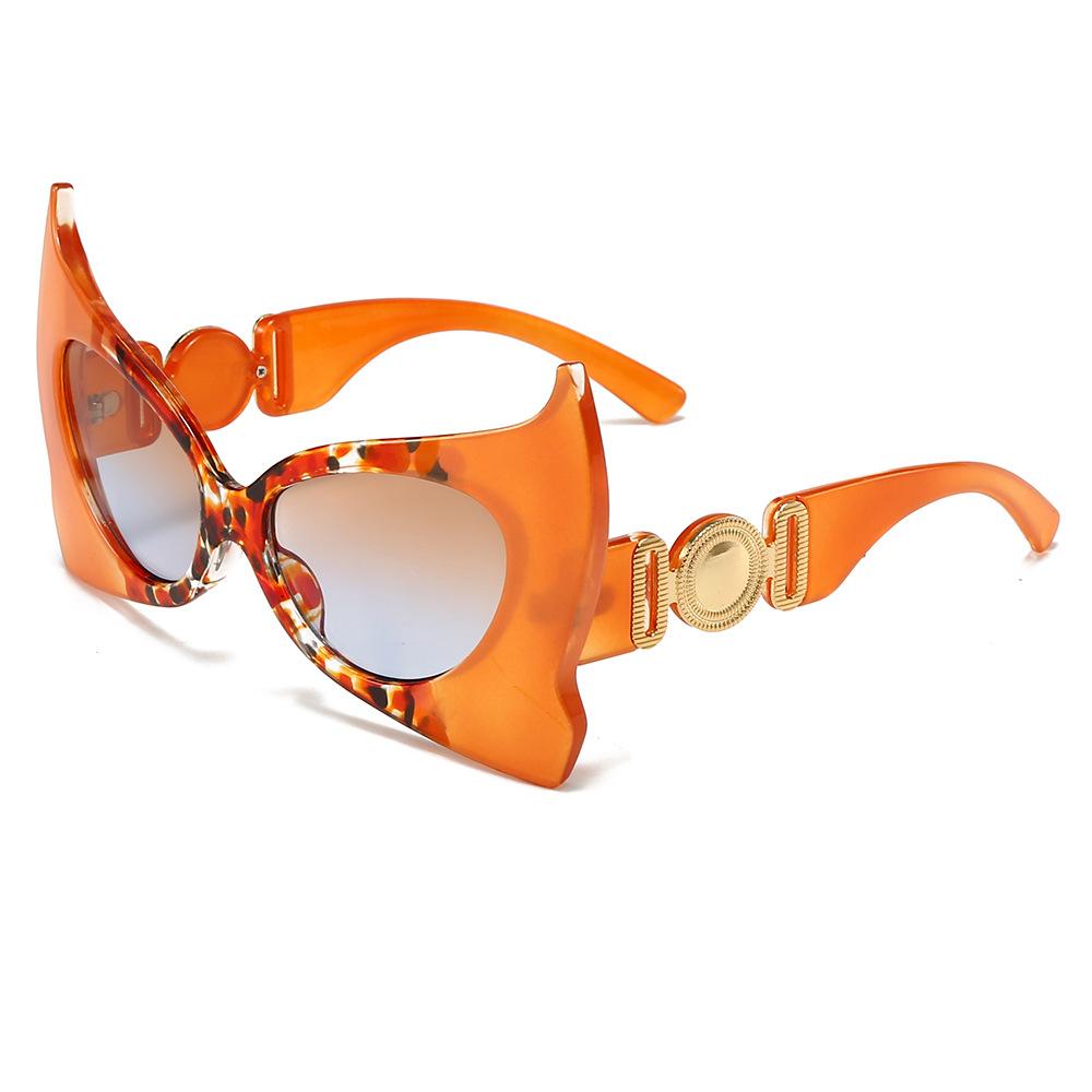Punk Style Personality Sunglasses Exaggerated Butterfly Fashion Trend Sunglasses Splicing Smudge Devil Bat Series Glasses