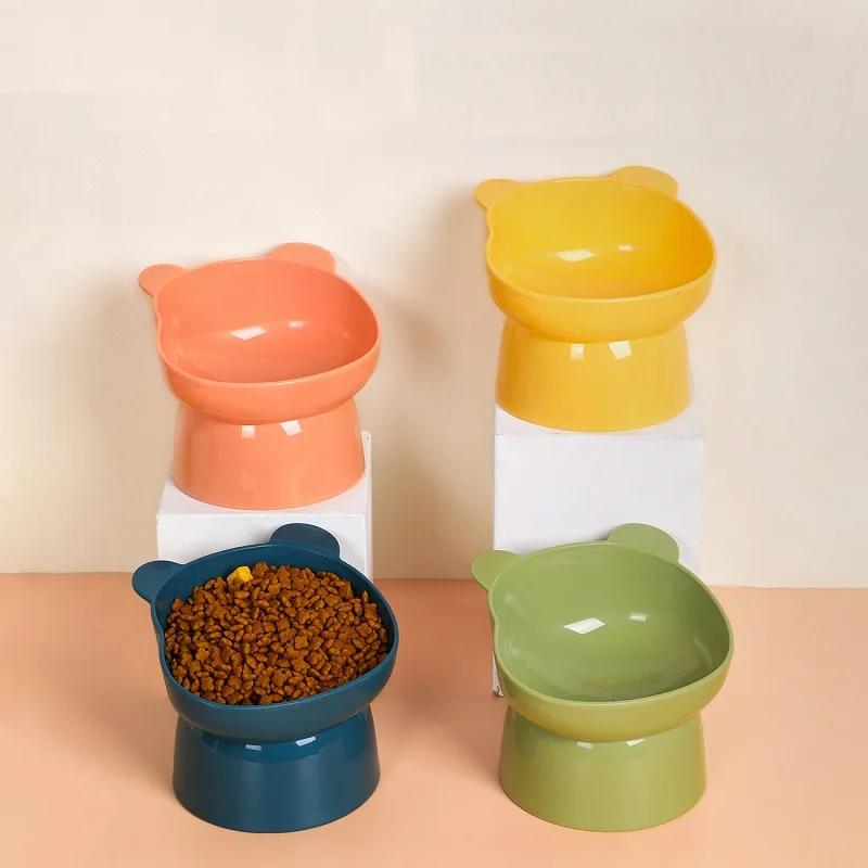Anti-Flip Cat And Dog Bowl Slanted Mouth Design Pet Feeding Bowl for Neck Health Cat Food Bowl Water Bowl Pet Supplies
