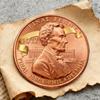 Final Penny Collectible Coin Double-Sided Carved The Last Penny Tribute Token Souvenir Coin History Buffs Collectors Keepsake Gift