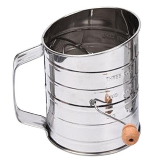 

Flour Sieve Cup Polished Rust-proof Stainless Steel Versatile Flour Sieve Sifter for Daily Use