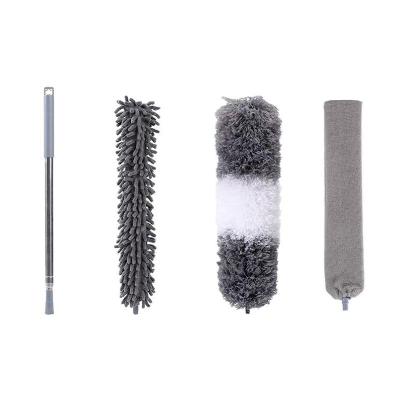 Aug. Extendable Microfiber Duster Brush Retractable Long Handle Household Cleaning Tool