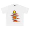 Dämmerungsreflexionen Reflexionsölmalerei Grafischer Druck T-Shirt Rundhals Herren und Damen Kurzarm Locker T-Shirt