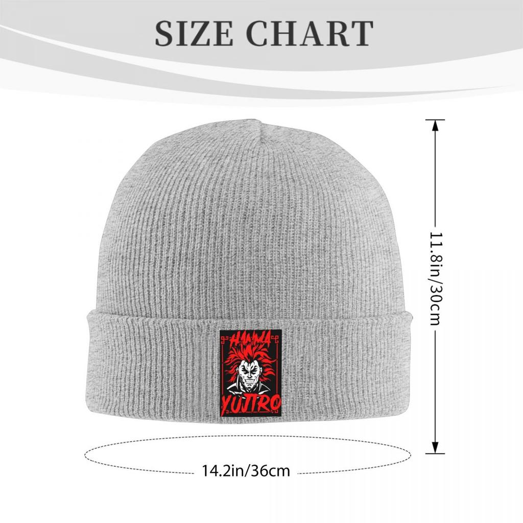 Yujiro Baki Hanma Grappler Fight Warm Knitted Cap Winter Knit Bonnet Hat Skullies Beanies Hip Hop Caps for Unisex