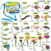 Children's Insect Observation Box: Soft Plastic Butterfly, Mantis, Bee Simulation Set