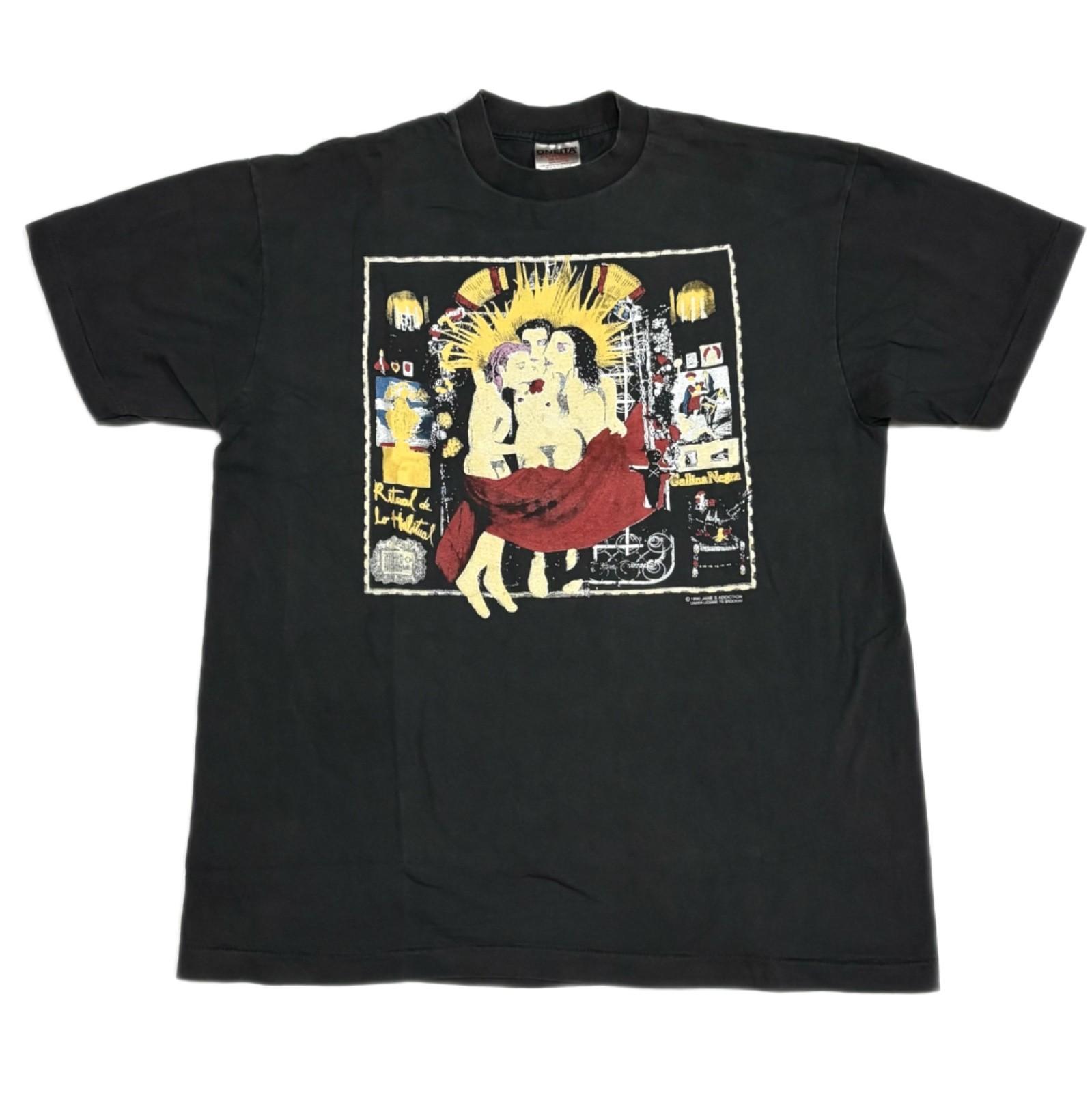 Vintage 1990 Janes Addiction Ritual de lo Habitual TOUR Black XL T-Shirt REPRINT XXL