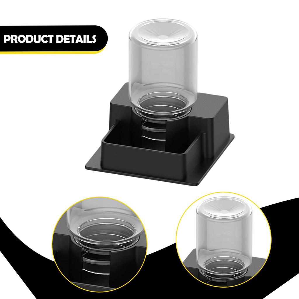 Automatic Reptile Water Dispenser Sturdy Plastic Feeding Container Reusable Hydration Bowl for Turtle Tortoise Gecko Terrarium