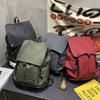 Backpack New large-capacity backpack trendy leisure commuting computer schoolbag solid color unisex travel bag