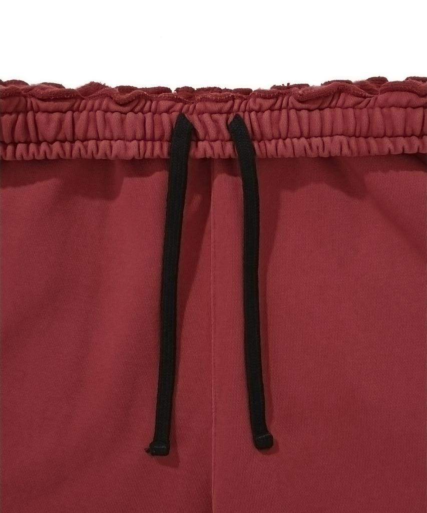 Opeunyadeu(Owai) Vintage Washed Sweat Pants-Deep Red
