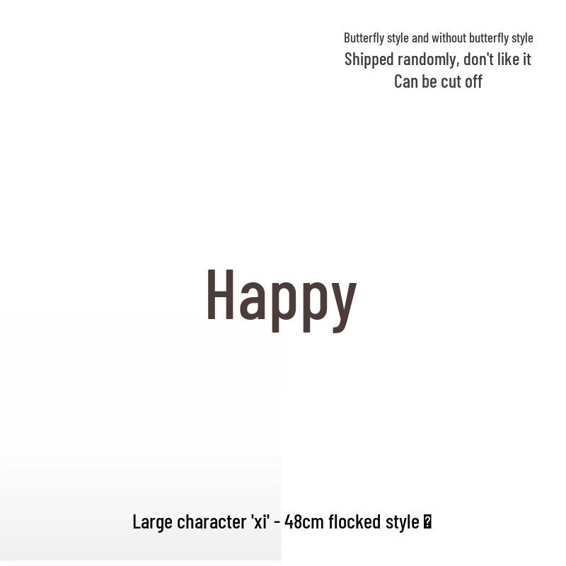 Double Happiness Festive Car and Wedding Room Decoration Stickers