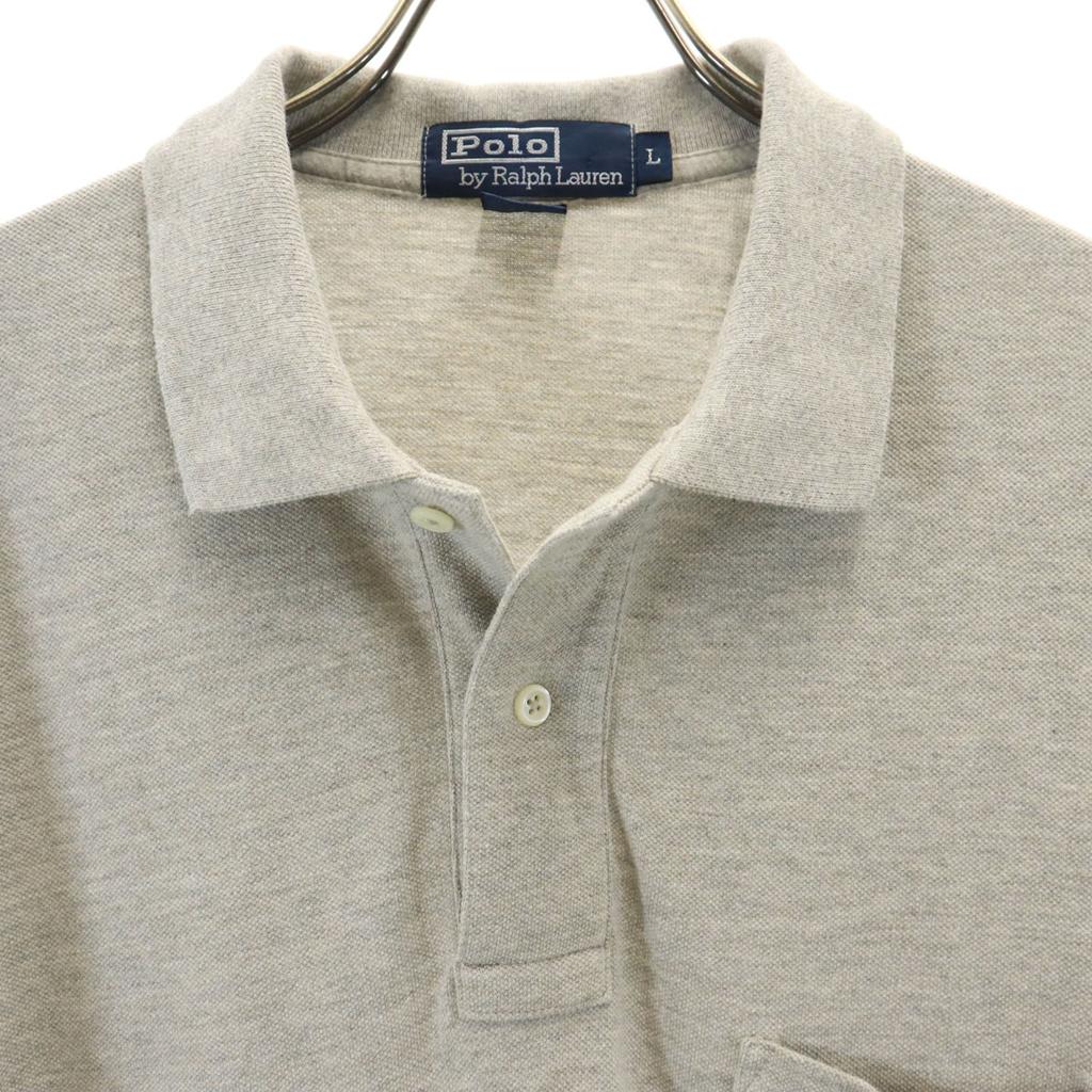 Polo by Ralph Lauren Polo tričko s krátkým rukávem L šedé Plaví pánské Použité