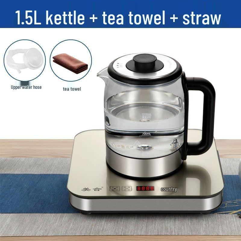 High-Power Automatic Water Filling & Boiling Kettle, 1.5L Capacity, Integrated for Home Use.