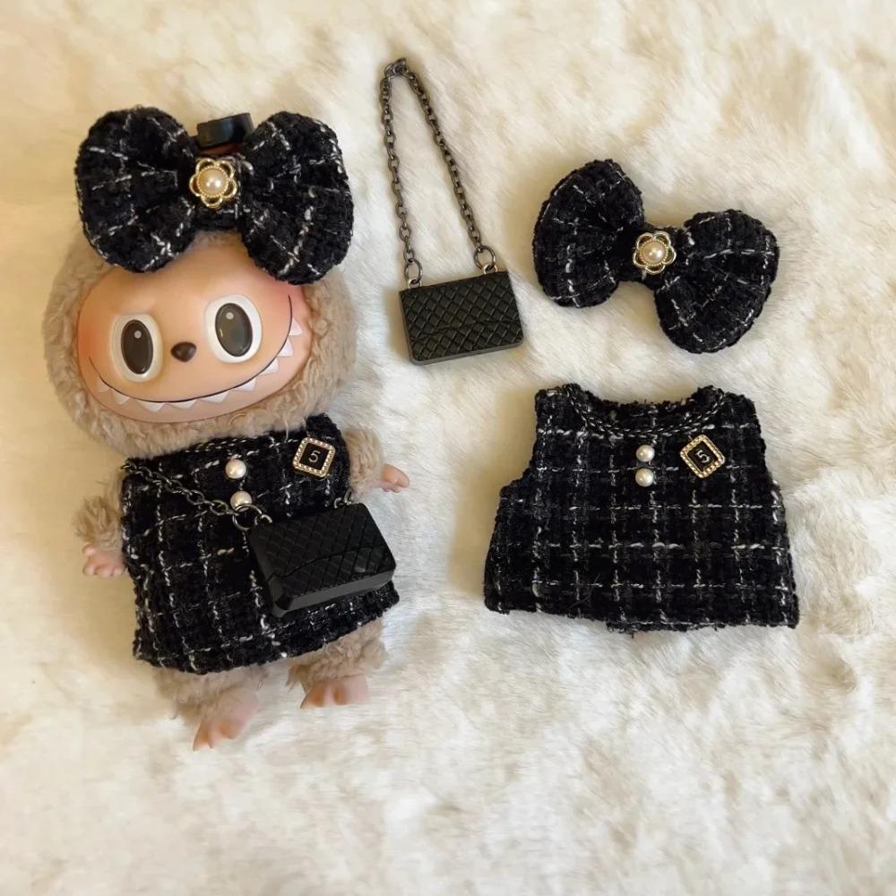 

Cute Labubu Doll Clothes Outfit Accessories Classic Dress Set for 17CM V2 Mini Dolls Clothing Girl Kid Gift Labubu Ropa no doll безодня