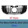 For Mercedes GL X164 2010-2012 GL350 GL450 Front Grille Glossy Black Sport Mesh Car Styling Replacement Parts Auto Accessories