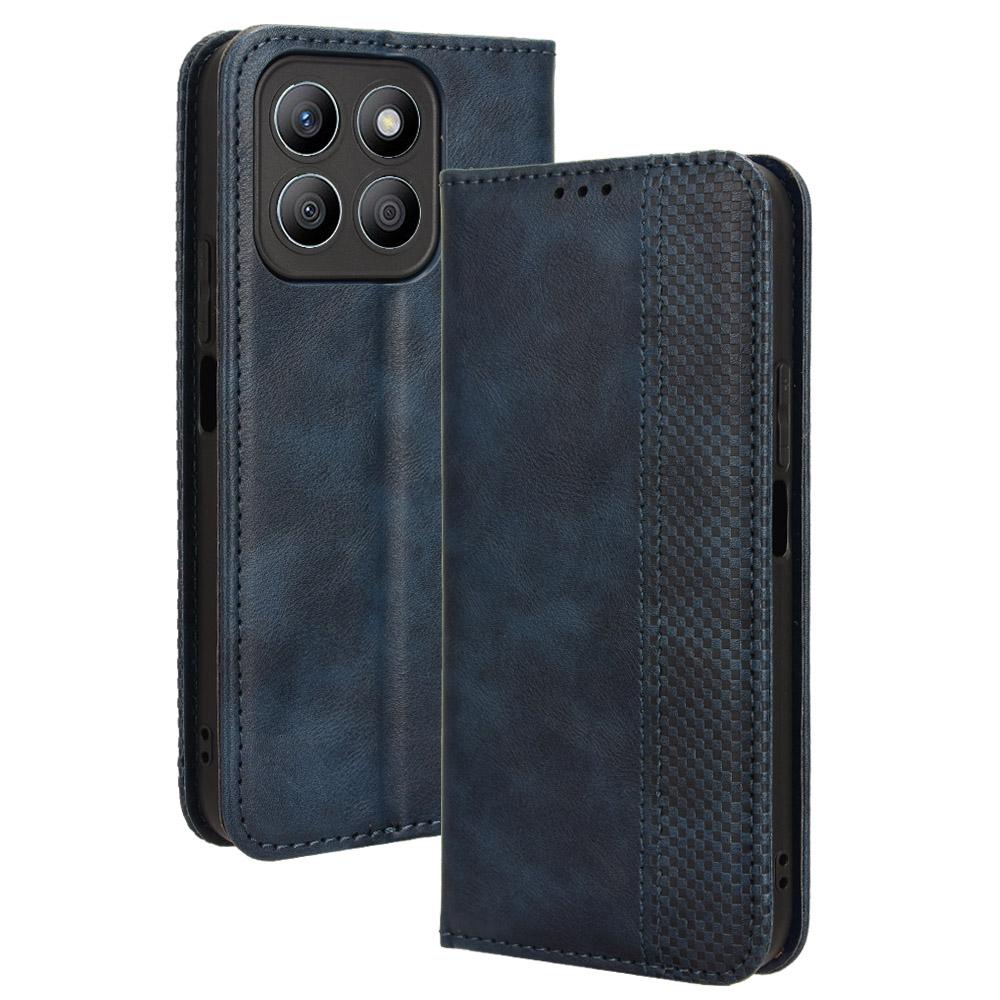 Leather Flip Cases For Honor X8C Leather Case [Flip Vintage Leather] Wallet Shockproof Durable Retro Flip Covers