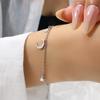 Curvy Crescent Moon Jewelry Sweet Niche Flash Diamond Fringed Moon Star Bracelet Female
