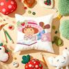 Strawberry S-Shortcake Girl Cushion Cover Plush Fabric Soft Double-Sided Printed Sofa Warm Winter Home Gift Pillow Cover