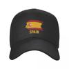 Fashion Unisex Flag Of Spain Baseball Cap Adult Spanish Patriotic Adjustable Dad Hat for Men Women Sun Protection Snapback Caps