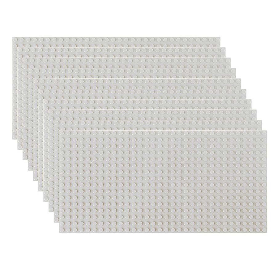10pcs16x32 Dots Timeless Base Plates DlY Bricks Baseplates CityDimensions Constructing Blocks Figures Construction Toys 10pcs16x32 белый