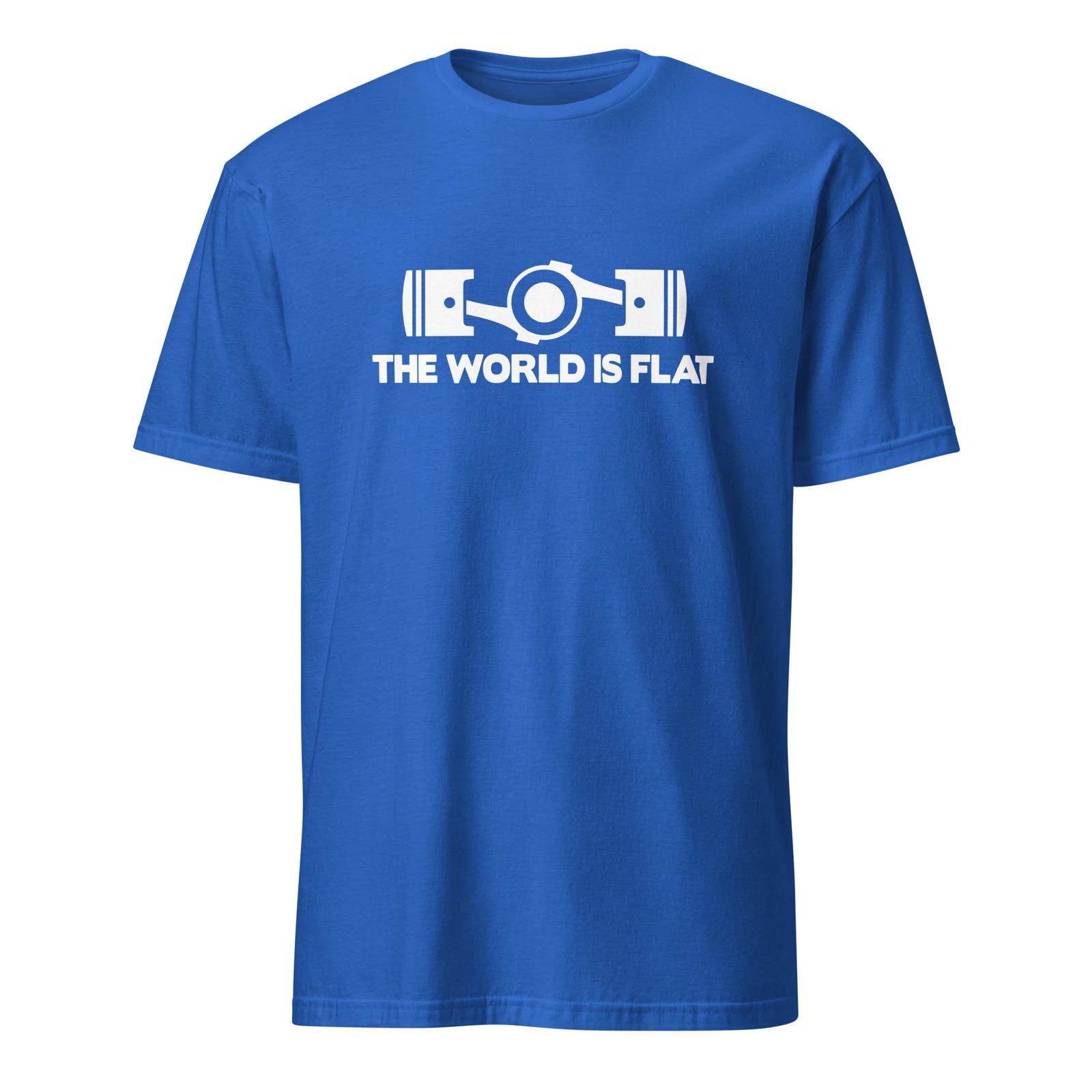 The World is Flat Flat6 six flat 4 four boxer motor Short-Sleeve T-Shirt M