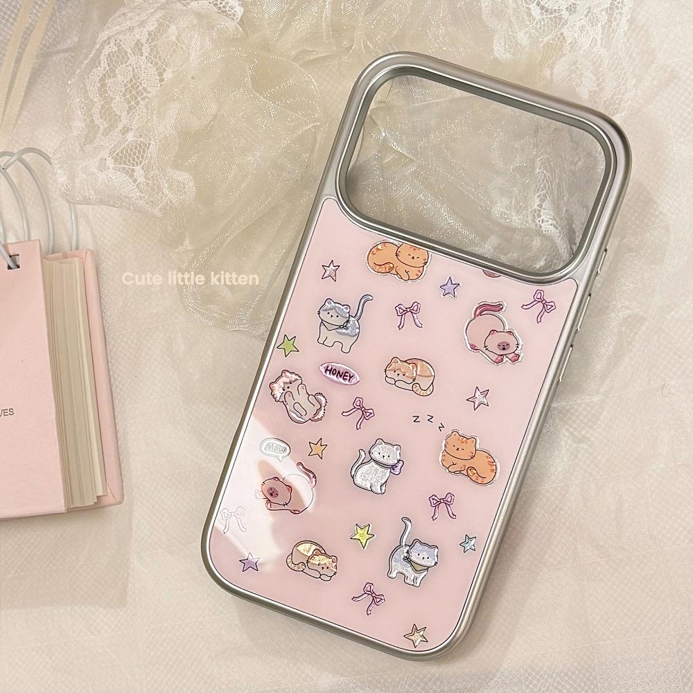 Adorable Gold-plated Cat Design, Suitable for IPhone 17 Pro Max and IPhone 16, Multiple Models Available