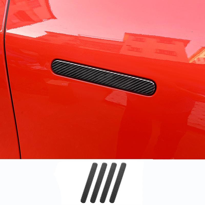 For XPeng G6 2024 2025 ABS carbonfiber Car Outside Door Handle Cover Trim Handle Protector Sticker Exterior Accessories