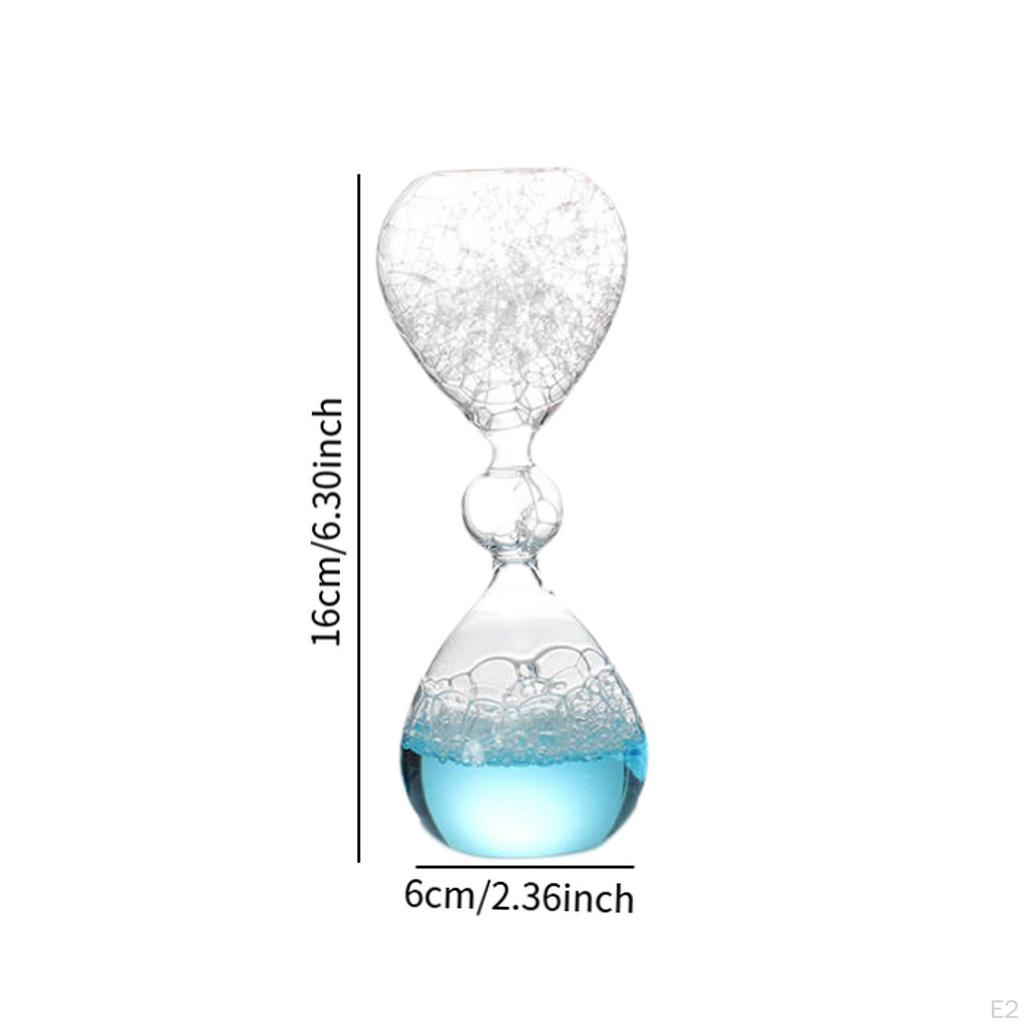 Bubble Hourglass, Glass Timer, Unique Artware, Liquid Motion Desktop Decoration