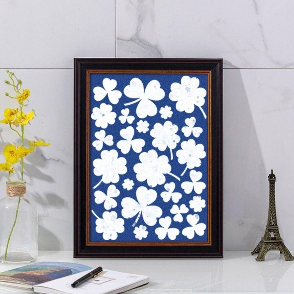 24PCS Silhouette Painting Cyanotype Paper Natural Fiber Solar Drawing Paper  Art Crafts