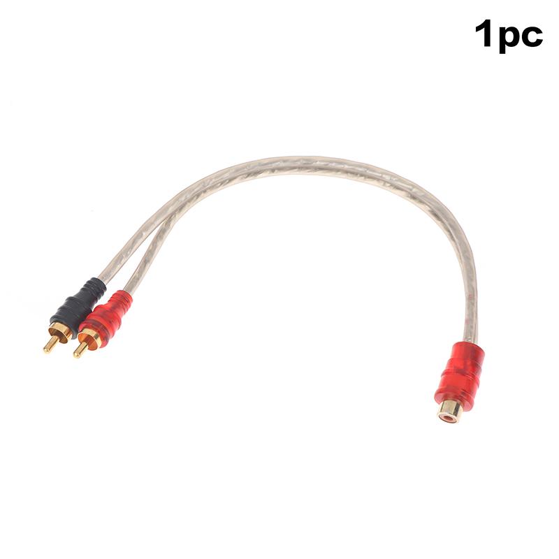 

1/2/3Pcs 1 Female To 2 Male 1 Male To 2 Female Y Splitter Adapter Connector Cord For Car Audio System Subwoofer Player 1Female2Males 1Pc