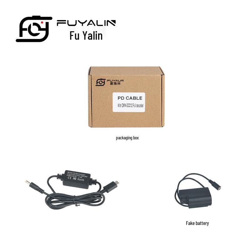 DCC12 PD/Type-C Adapter for DMC-GH3, GH4, GH5, GH3K, GH4K Cameras with BLF19 Battery Compatibility