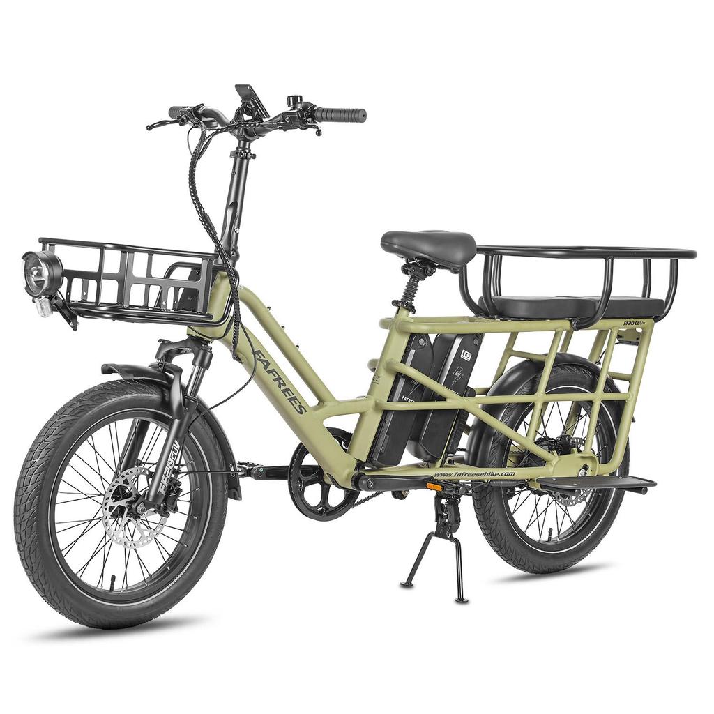 FAFREES FF20 CUV Outdoor Electric Freight Bicycle 48V12Ah Dual Battery 250W Motor Urban Commuting Electric Bike 20 Inch Fat Tires Convenient E-Bike