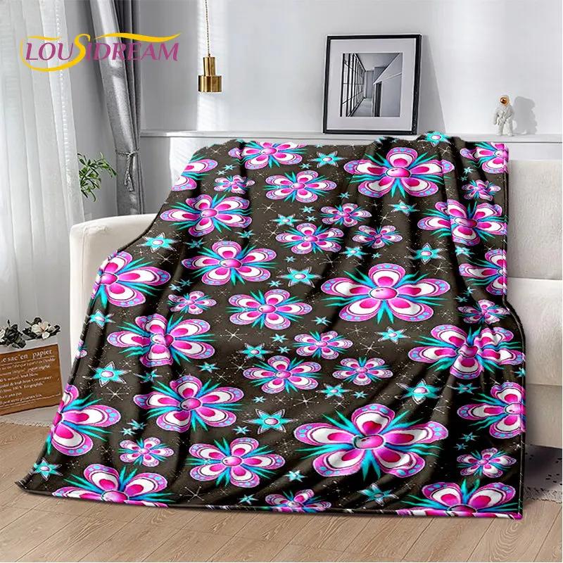 Plantain Leaf Tropical Plant Leaf Soft Plush Blanket,Flannel Blanket Throw Blanket for Living Room Bedroom Bed Sofa Picnic Cover