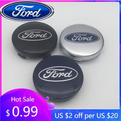 Autoaufkleber Ford 4 Stück 3D für Ford 56mm 60mm 68mm Autoemblem Radnaben-Mittelkappe Abdeckungen Aufkleber Decal Styling Auto Zubehör