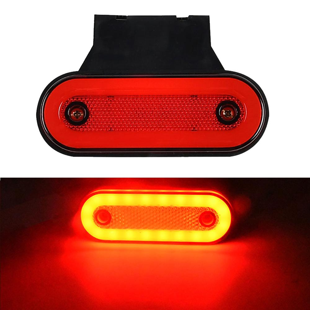 1PC LED Side Marker Light 12V 24V Truck Clearance Lamp Tail Light Trailer Tractor Lorry Warning Parking Lamp with Bracket