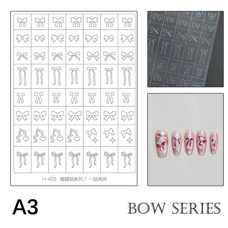 Autocollants pour Nail Art Creux Design Peint à la Bombe Cœur Papillon Motif Français Accessoires pour Ongles Décalcomanies Décoratives