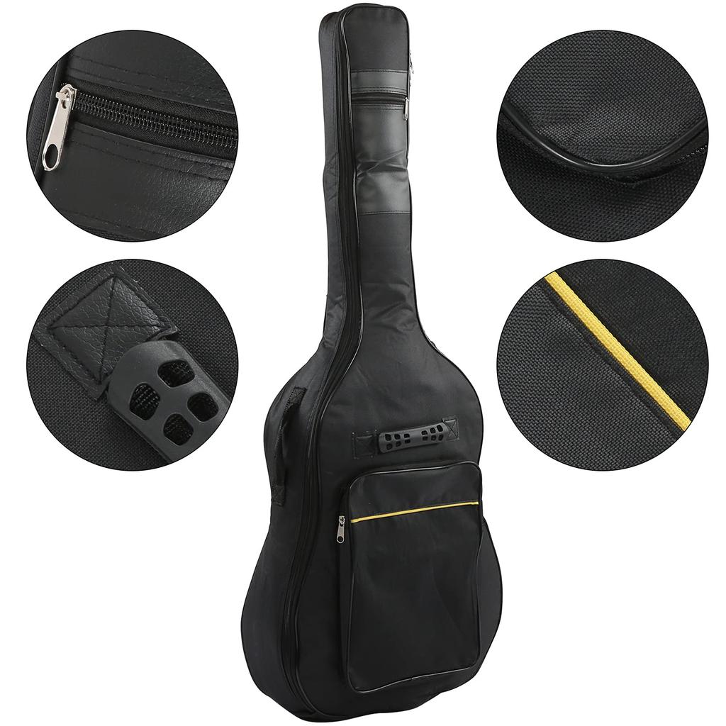 4041-inch Oxford Cloth Guitar Case, Waterproof, Soft, Folk Guitar Backpack, Handbag-Style