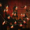 LED Crystal Pumpkin String Lights for Halloween Spooky Atmosphere Decoration Lamp  Indoor/Outdoor 1.5m10LED Home Decor Lights
