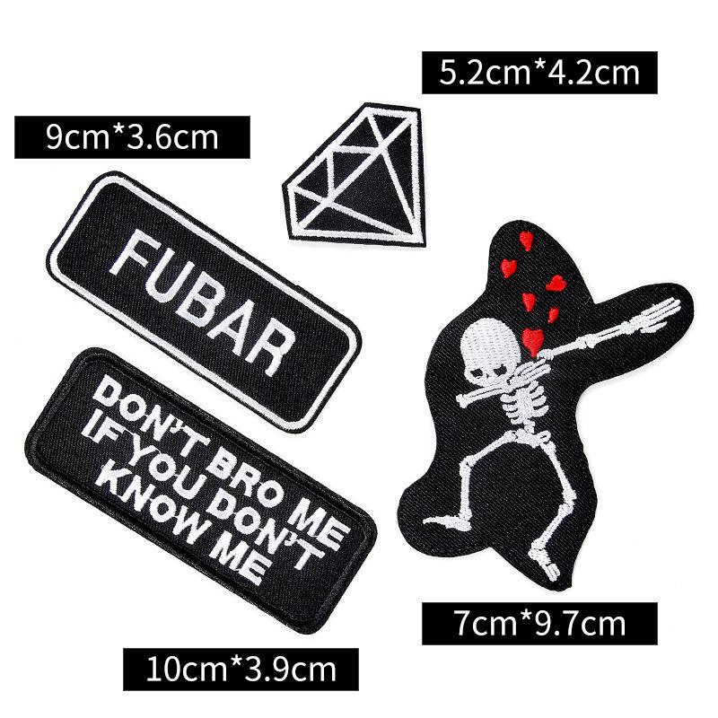 Badge Cloth Sticker Clothes Pants Patch Sticker Down Jacket Jeans Hole Repair Sticker Pattern Embroidery Sticker