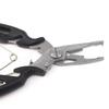 Fishing Plier Multitool Stainless Pliers Multifunctional Braided Fishing Line Cutter Split Rings Pliers with Safety Lock