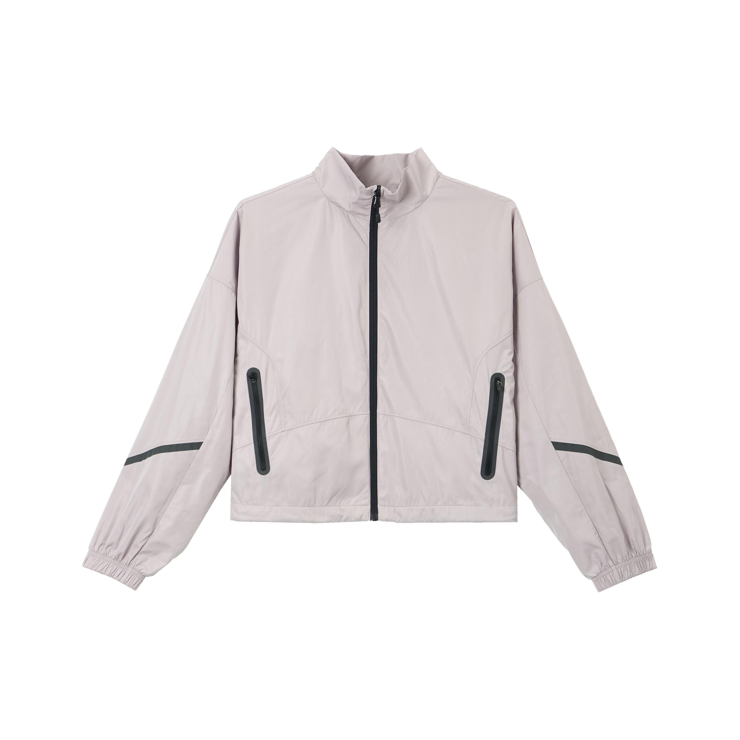 Under Armour Unstoppable SS25 Casual Loose Breathable Jacket Women Jacket Dawn-Gray-Pink 1389677-009 M