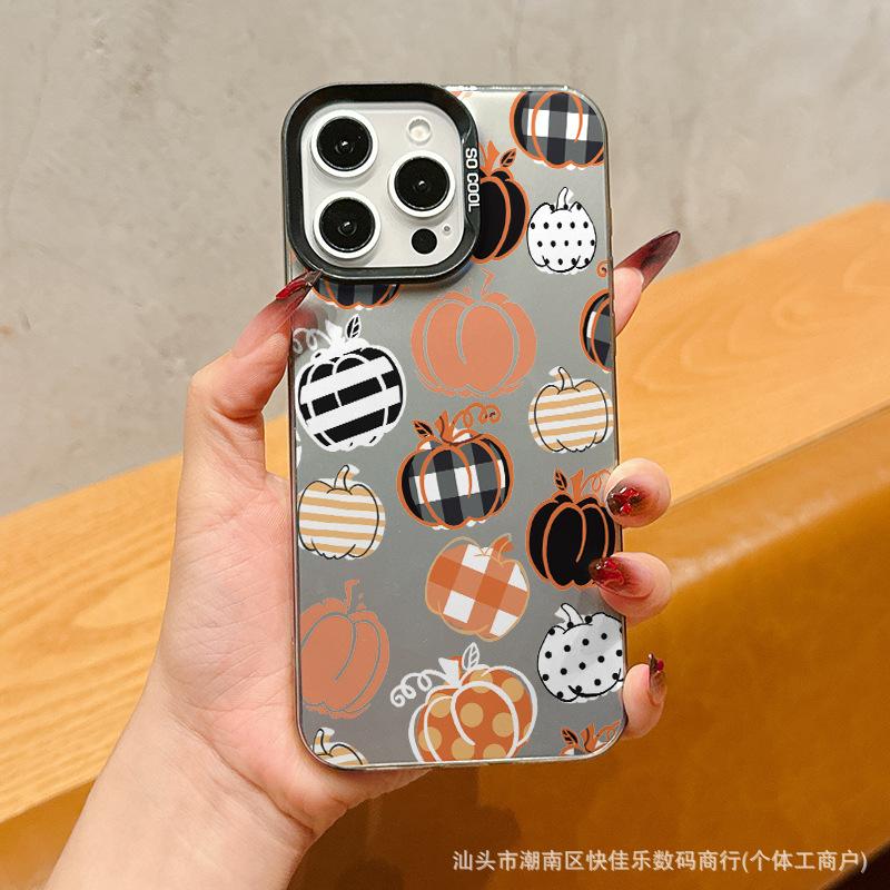 Pumpkin Demon Bones Apple 16/15/14 Case 11/12/13 Promax Retro iPhoneXr