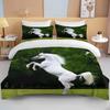 Running Horses Bedding Set Soft Comforter Set And Pillowcase Queen Size Decor Home Luxury Bed Set Animal Duvet Cover For Boy Bed